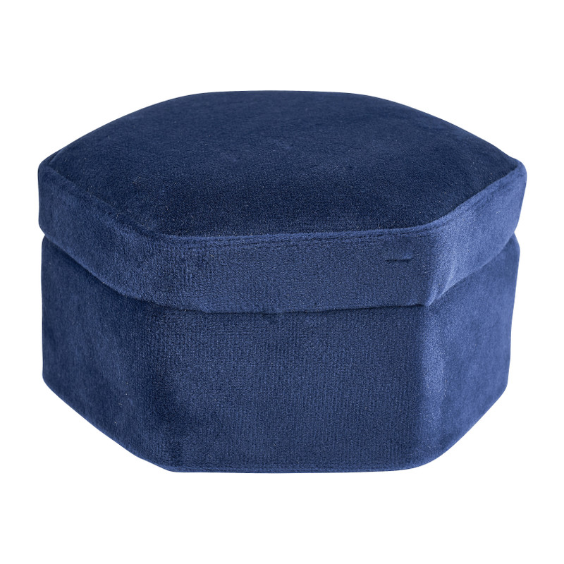 Sieradendoos velvet - blauw