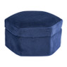 Sieradendoos velvet - blauw