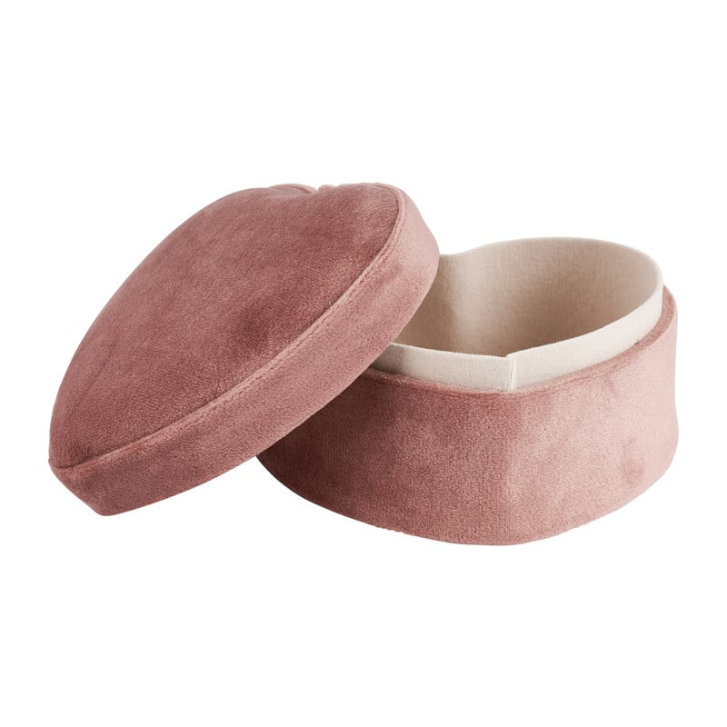 Sieradendoos velvet - diverse varianten - roze