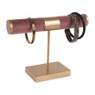 Sieradenstandaard velvet - diverse kleuren - 20x7x15 cm 