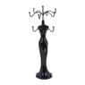 Sieradenstandaard pop - zwart - ⌀6x26 cm 