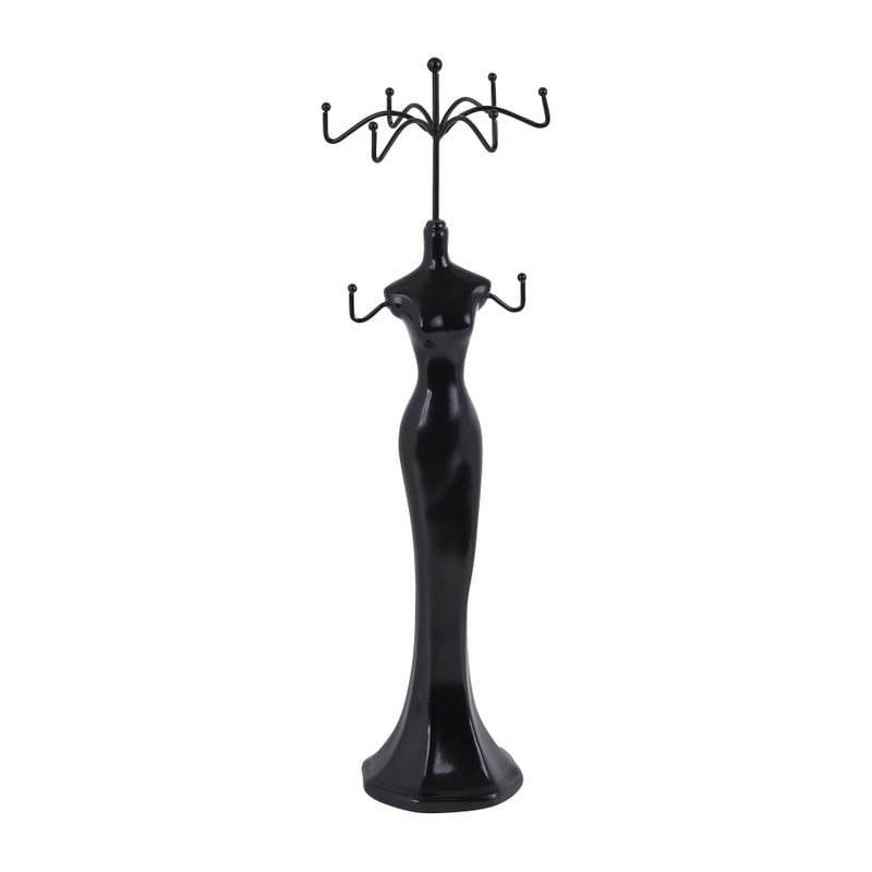 Sieradenstandaard pop - zwart - ⌀8.5x40 cm 