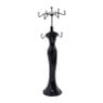 Sieradenstandaard pop - zwart - ⌀8.5x40 cm 