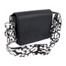 Bag strap leopard - zwart/ wit