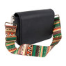 Bag strap 70's - bruin/oranje