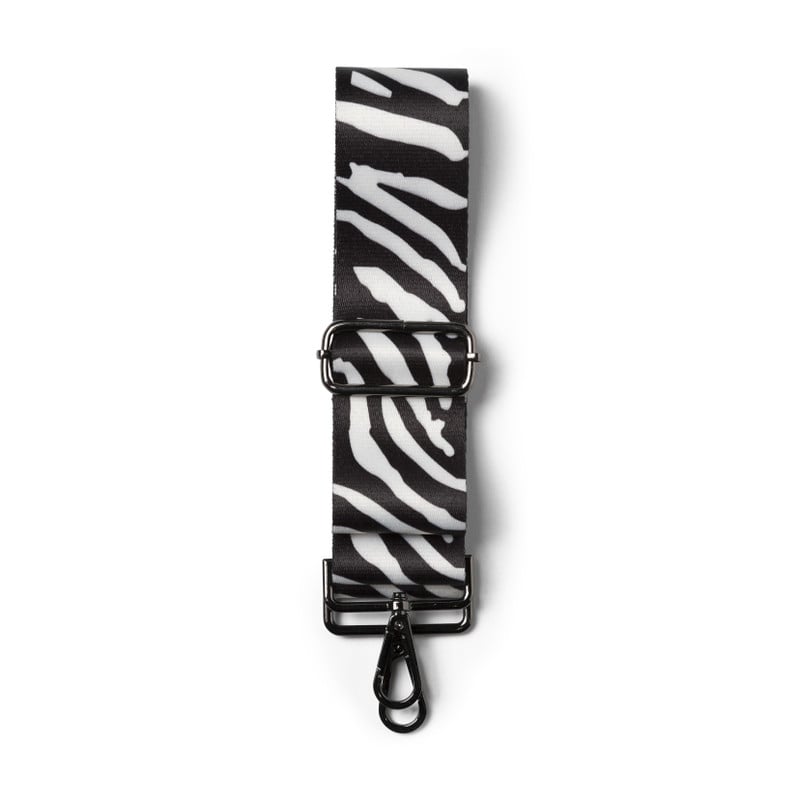 Bag strap zebra - zwart/wit