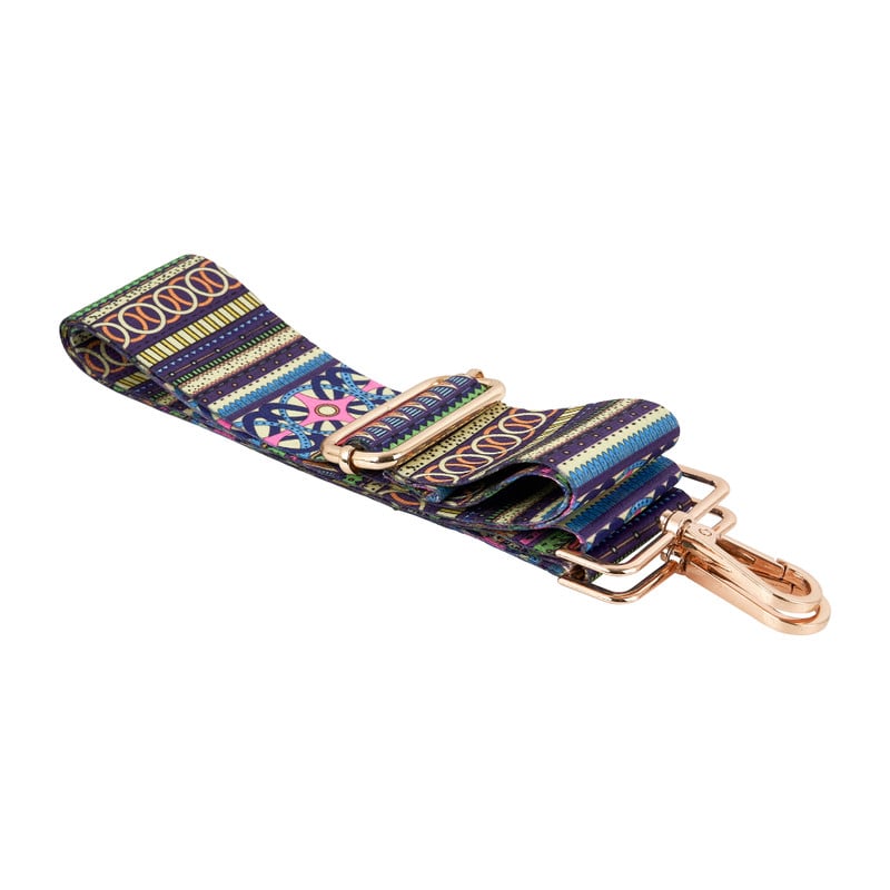 Bag strap 70's - paars/groen