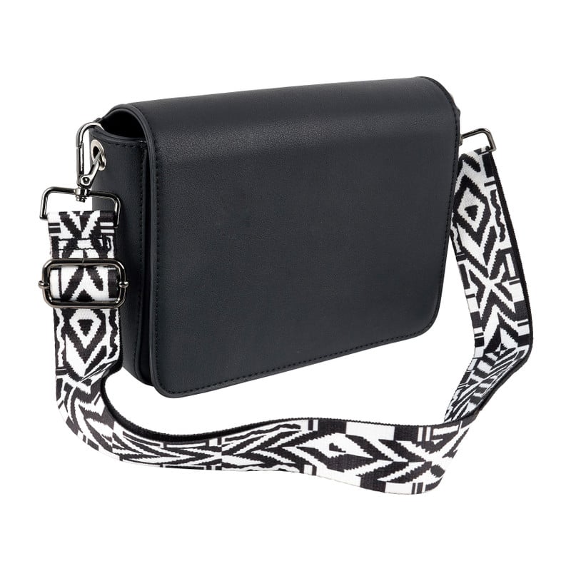 Bag strap azteken - zwart/wit