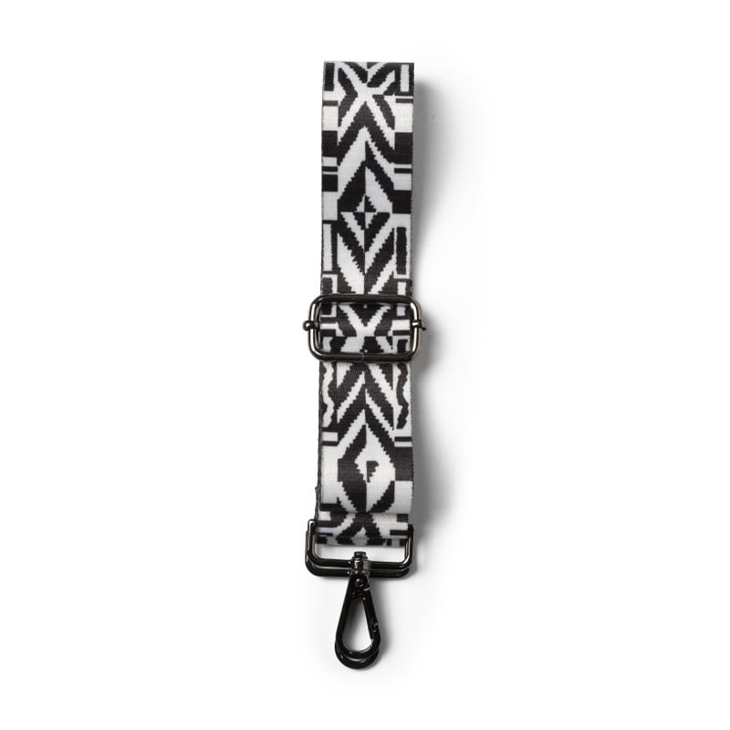 Bag strap azteken - zwart/wit