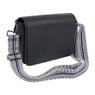 Bag strap strepen - blauw/wit