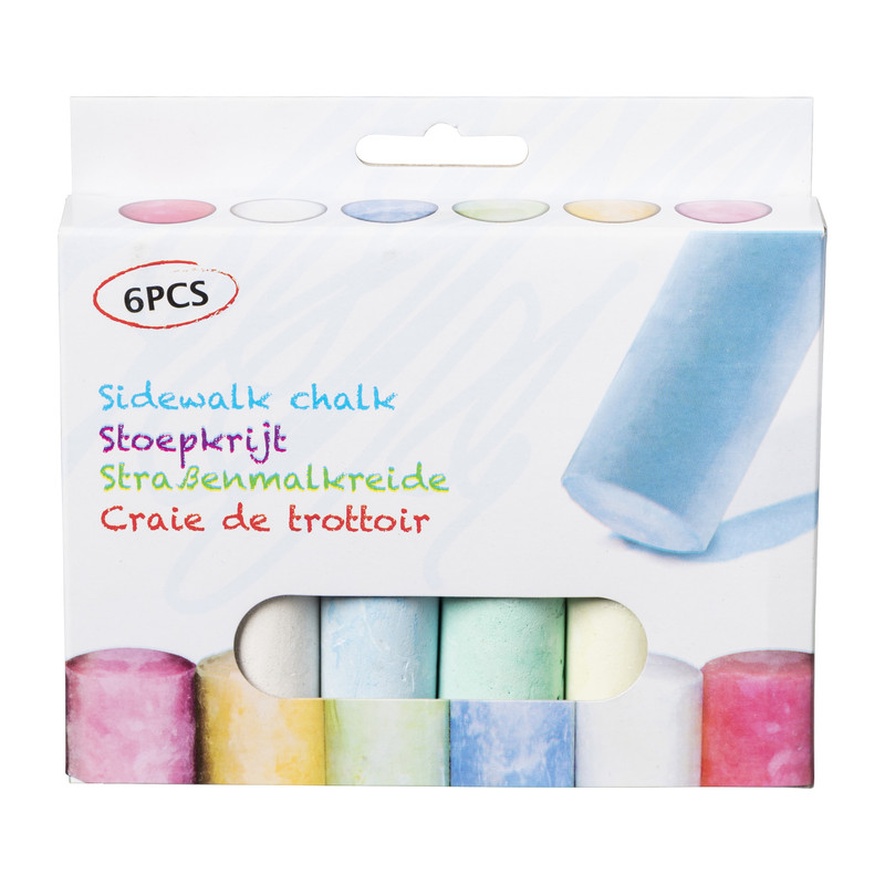 Stoepkrijt - 6 stuks