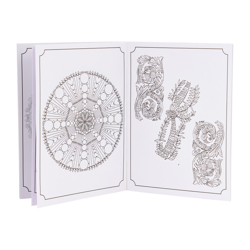 Kleurboek mandala - paars - 48 vellen