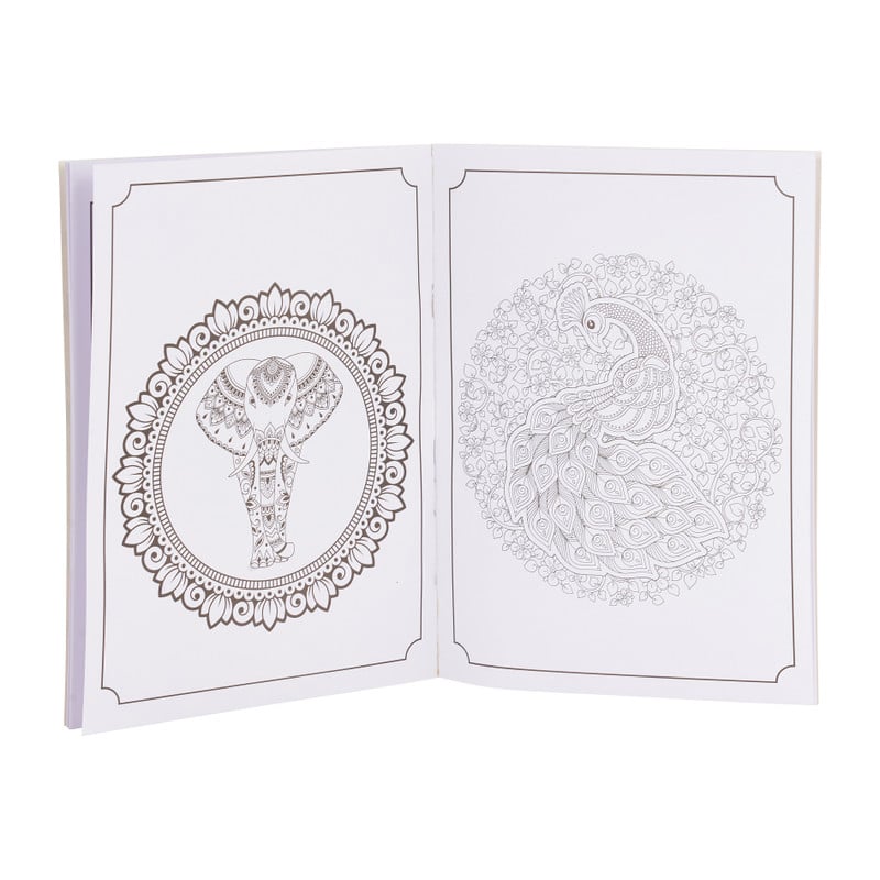 Kleurboek mandala - roze - 48 vellen