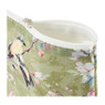 Toilettas vogeldesign - groen - 24x18x9 cm