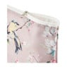Toilettas vogeldesign - roze - 24x18x9 cm