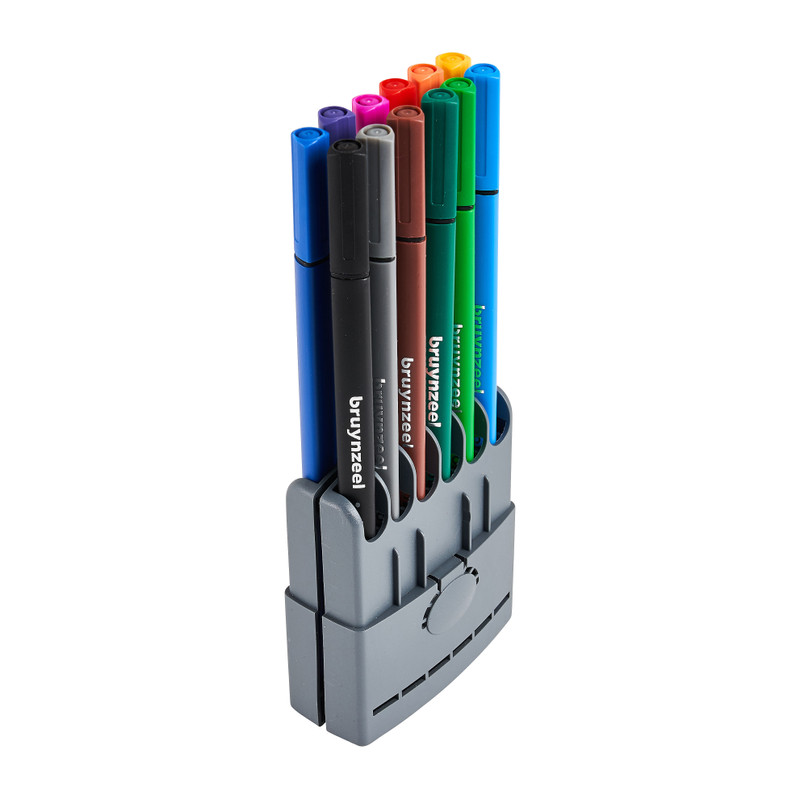 Bruynzeel fineliner etui - set van 12