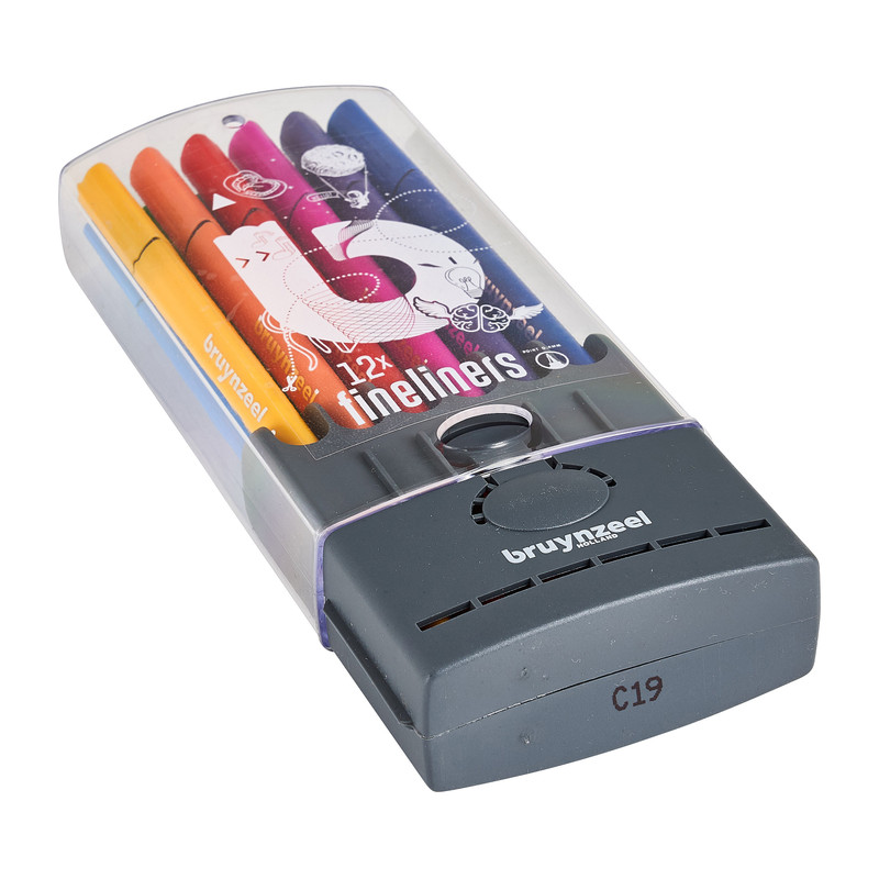 Bruynzeel fineliner etui - set van 12