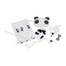 Diy panda stick - 14x22 cm