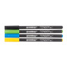 Edding porseleinstiften - set van 4 - zwart/geel/blauw/groen