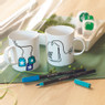 Edding porseleinstiften - set van 4 - zwart/geel/blauw/groen