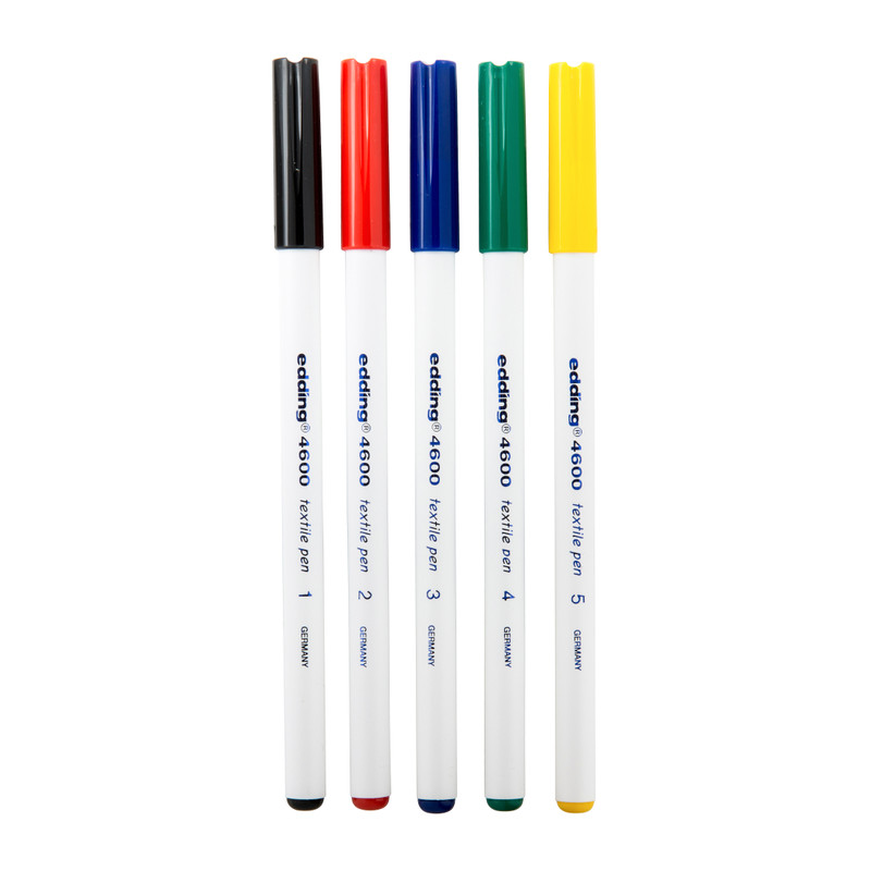 Edding 4600 textielmarkers - set van 5