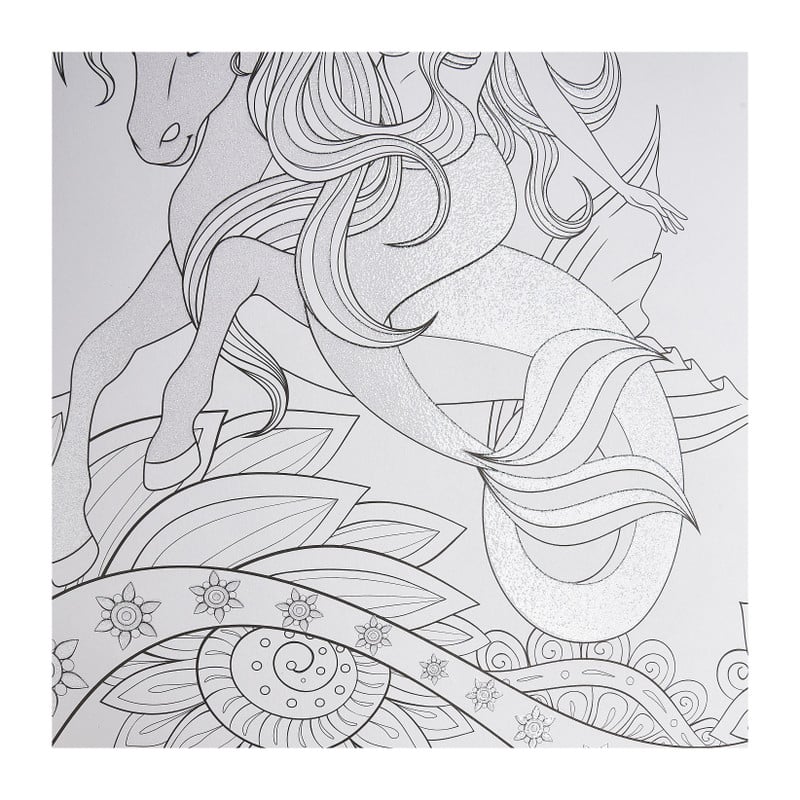 Glitter kleurboek mythical - 20 pagina's
