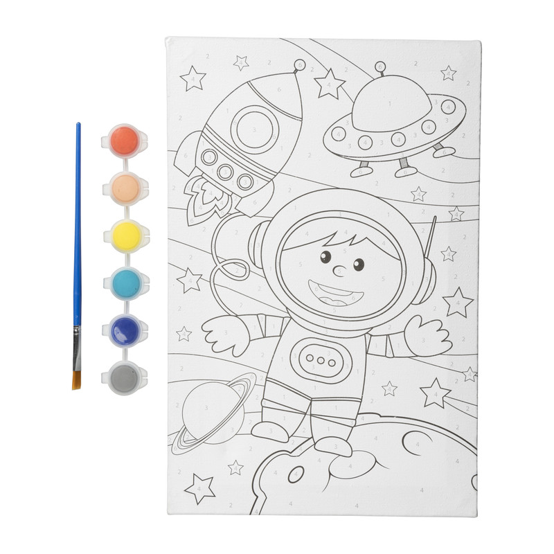 Canvas - kleuren op nummer - 30x20 cm - diverse varianten