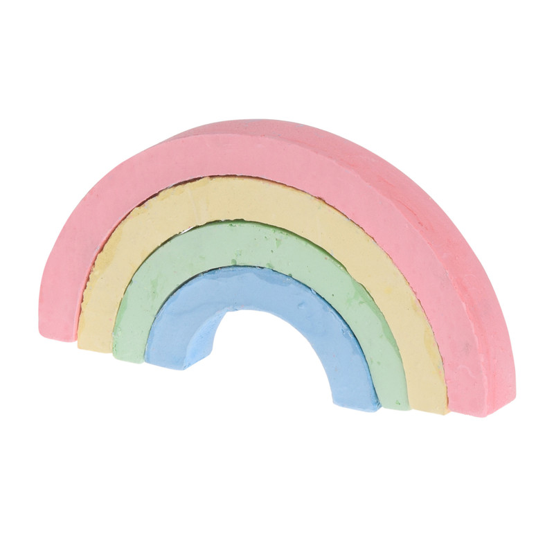 Stoepkrijt  regenboog - set van 4