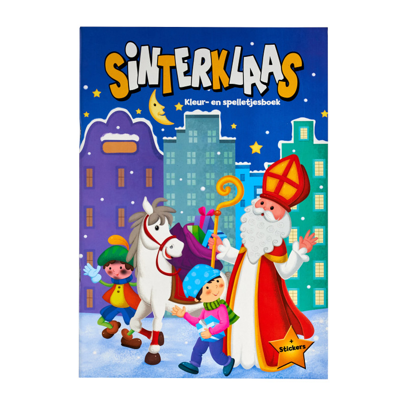 Sint kleur- en spelletjesboek