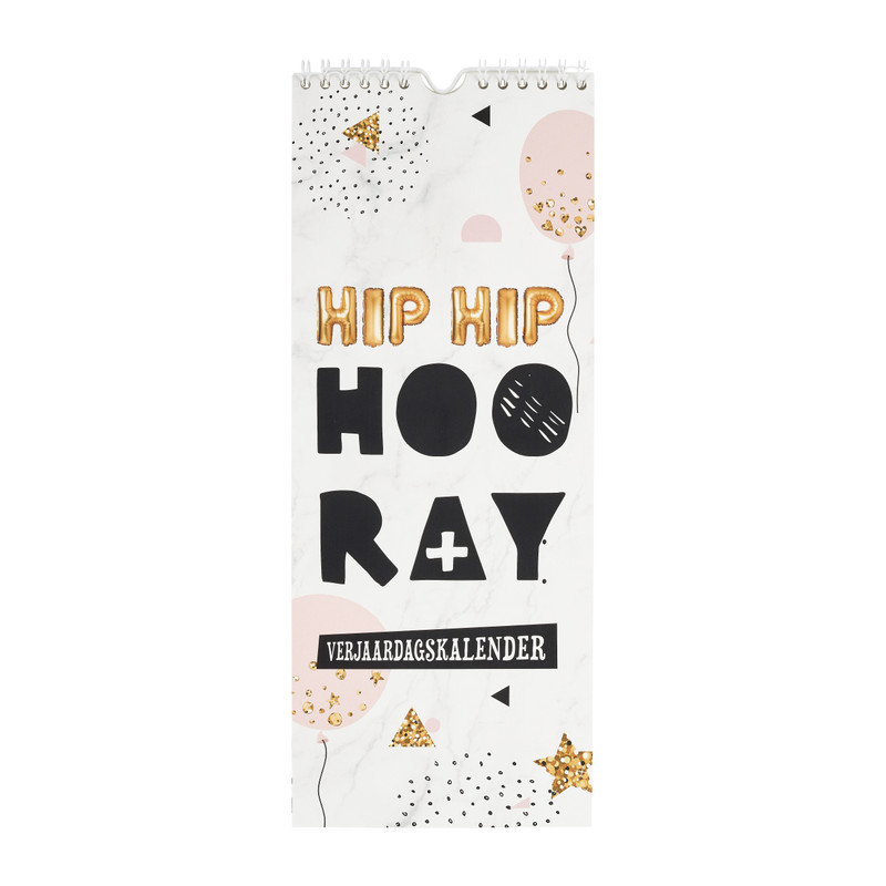 Verjaardagskalender - Hip Hip Hooray
