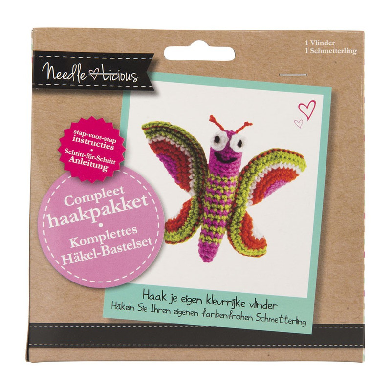 Haakpakket vlinder klein 