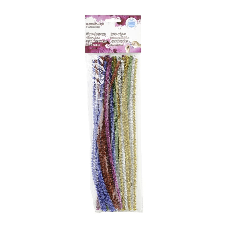 Chenille draad - 30 stuks - multikleur - 30 cm
