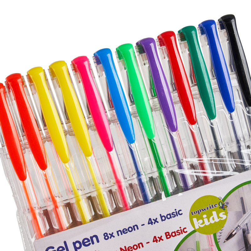 Gelpennen - set van 12