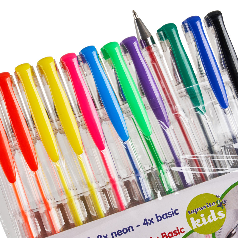 Gelpennen - set van 12