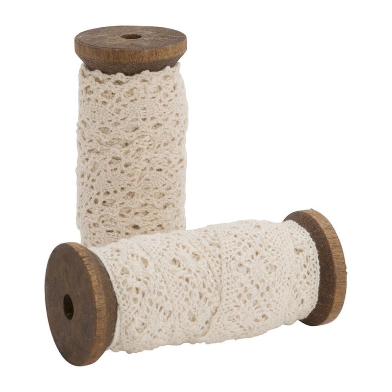 Kant op klosje - medium - beige 