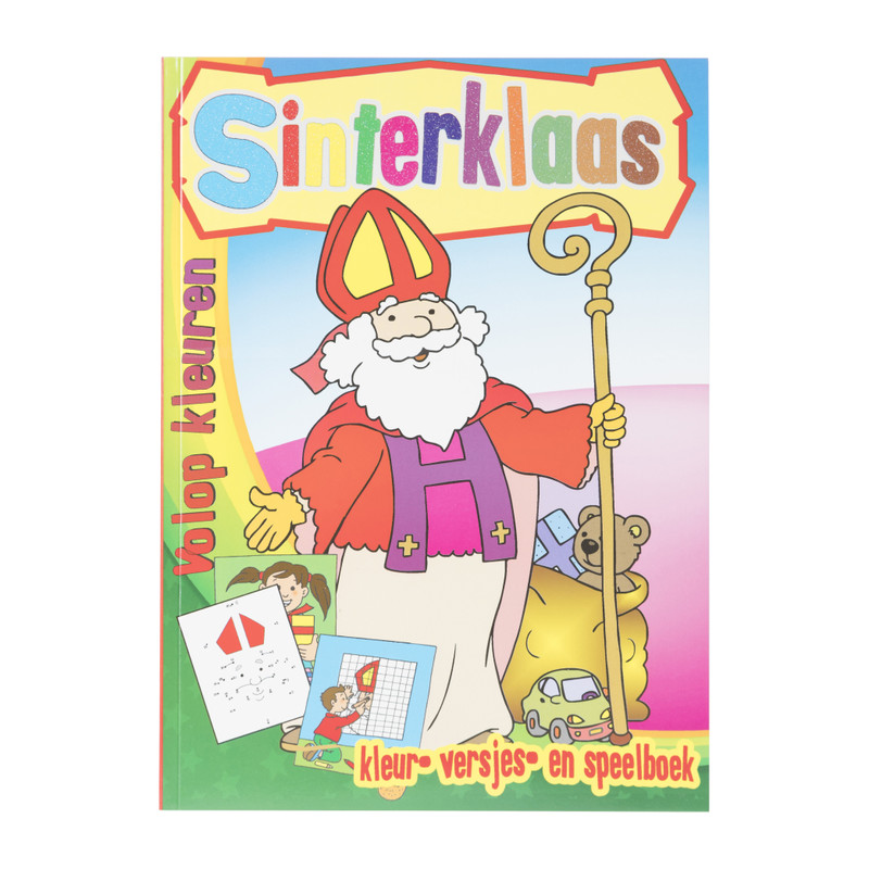 Kleur/speelboek sint 