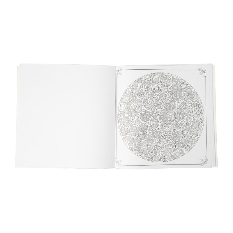 Kerst kleurboek volwassenen - 24x24 cm