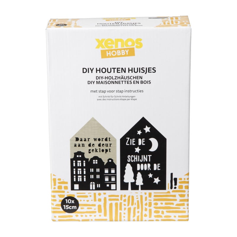 DIY houten huisjes - sint