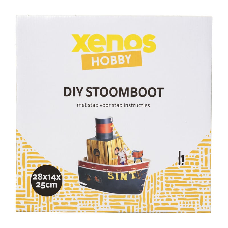 DIY sint surprise - stoomboot 