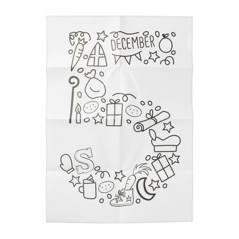 DIY sint - raamtekening 