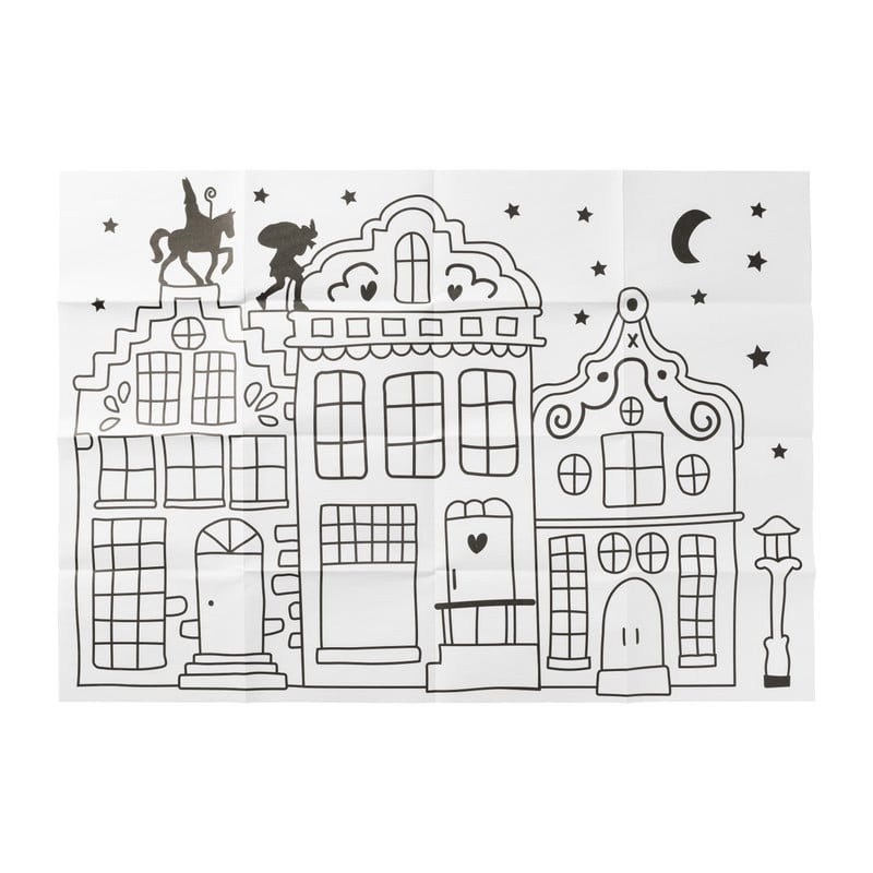 DIY sint - raamtekening 