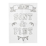 DIY sint - raamtekening 