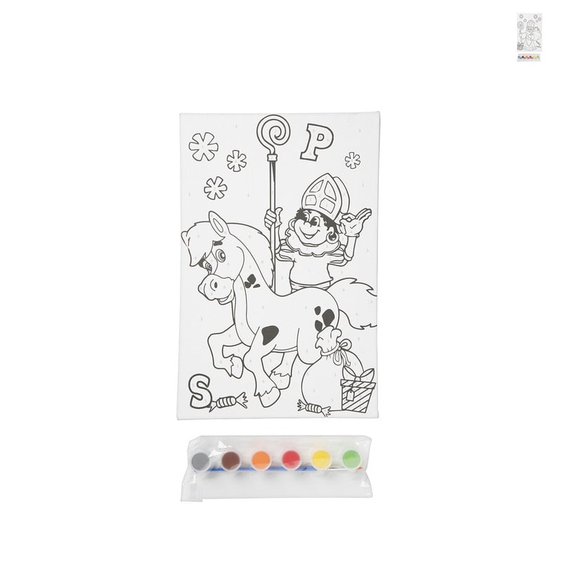 Sint schilderen op nummer - diverse varianten - 30x19.5 cm 