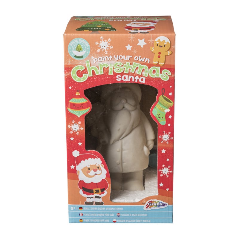 Kerstman/kerstboom schilderen - 24x13x13 cm - keramiek
