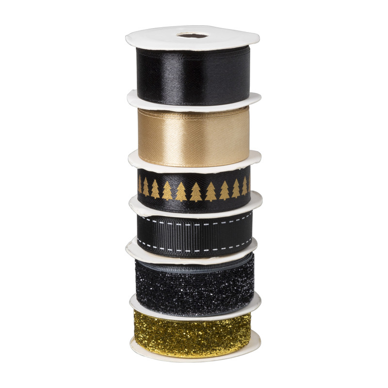 Lint op rol - diverse kleuren - set van 6 