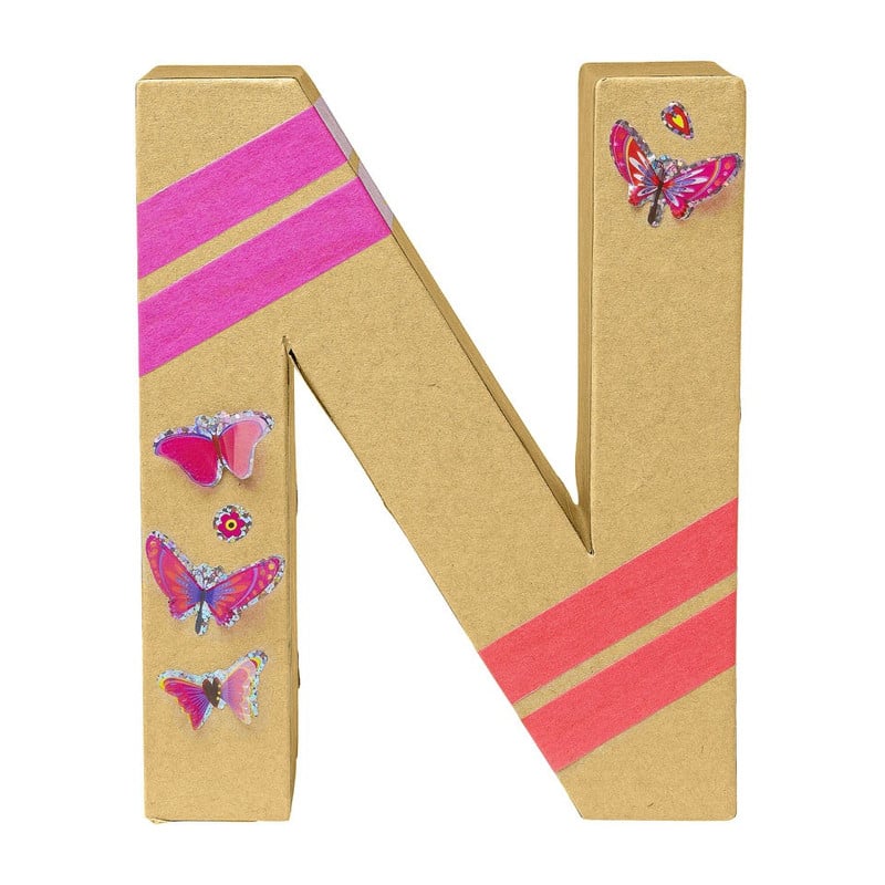 Kartonnen letter N