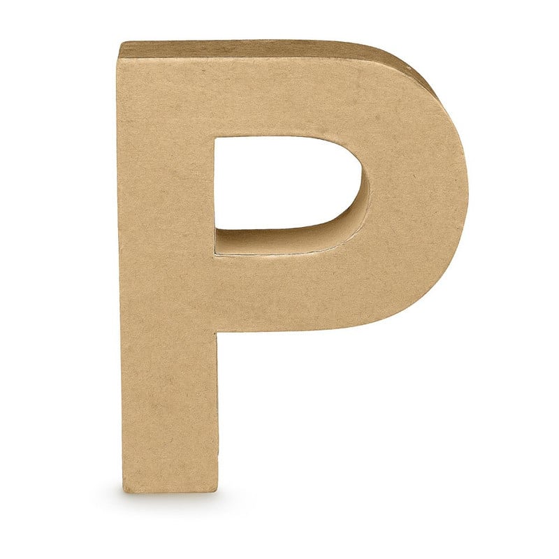 Kartonnen letter P