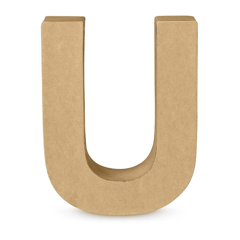 Kartonnen letter U
