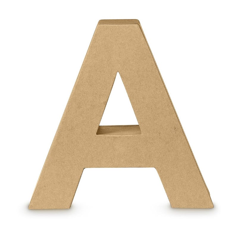 Kartonnen letter A