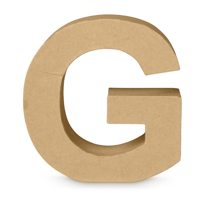 Kartonnen letter G